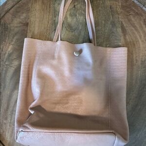 Borse in Pelle Womens Tote Bag Shoulder Straps Pebble Genuine Leather Italy Pink